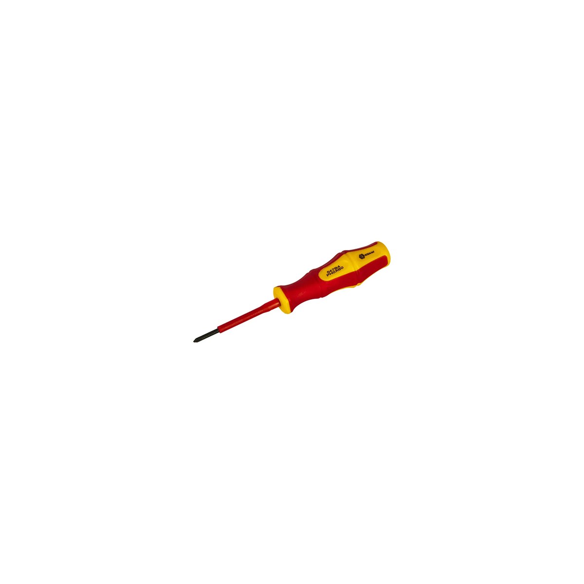 Отвёртка диэлектрическая КОБАЛЬТ Ultra Grip PH-0 х 60 мм CR-V, двухком. рукоятка (1 шт.) подвес