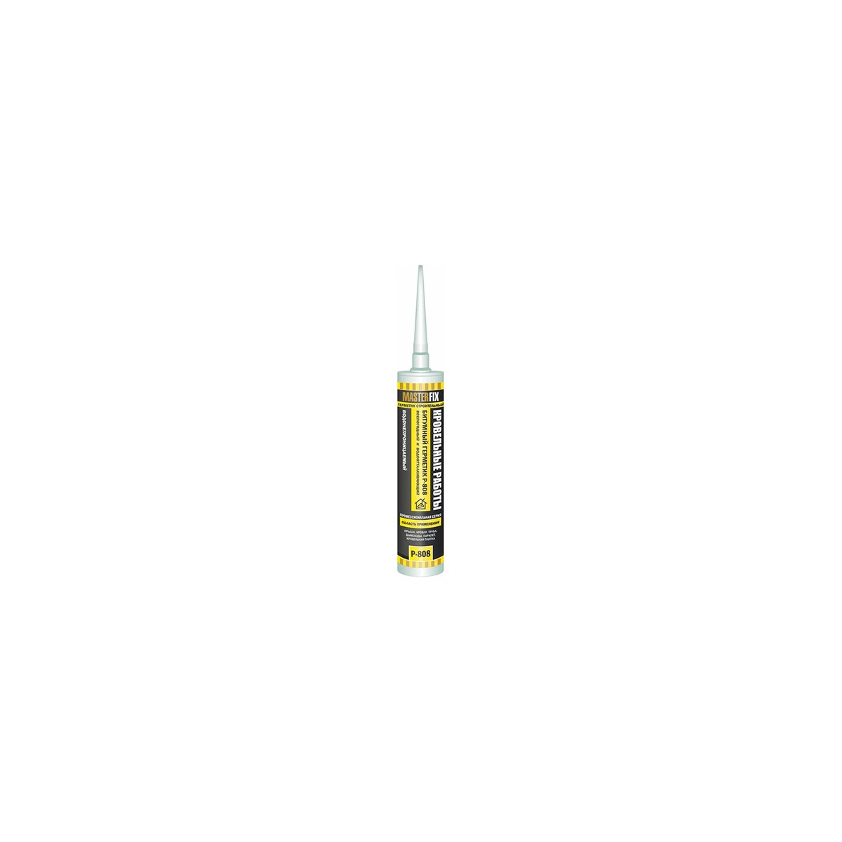 Герметик битумный для кровли черный MASTERFIX P-808