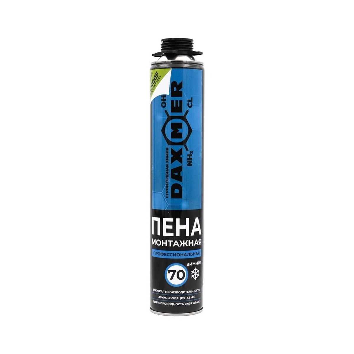 Пена профессиональная монтажная Daxmer 70 зимняя (950гр)